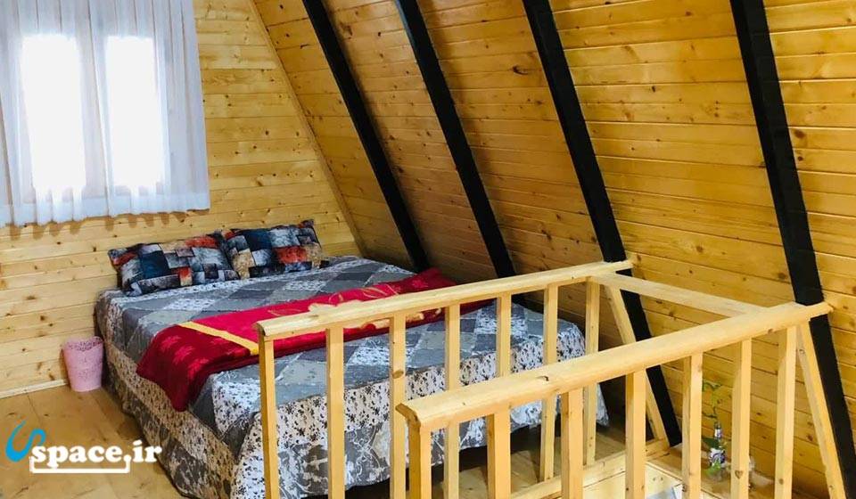 نمای داخلی اتاق خواب کلبه سوئیسی دیار - بابل - بابل کنار - روستای درازکلا